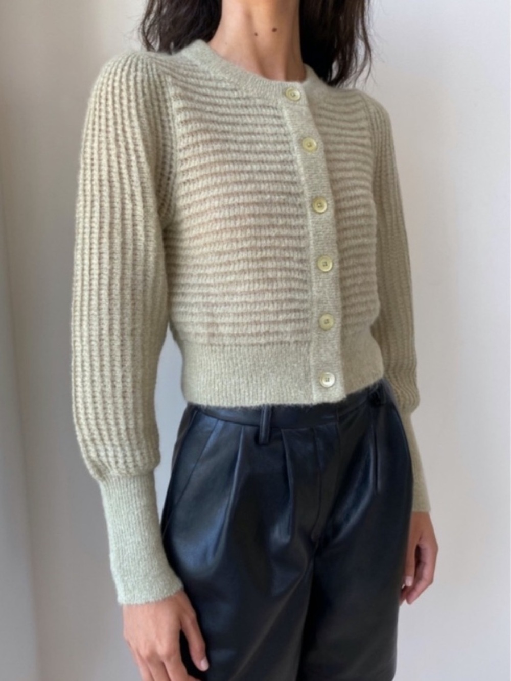 Aritzia Wilfred Alessia Mohair Alpaca Cardigan
